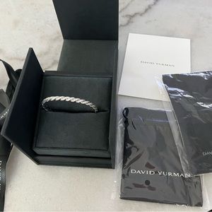 David Yurman Pavéflex Bracelet in 18K White Gold
